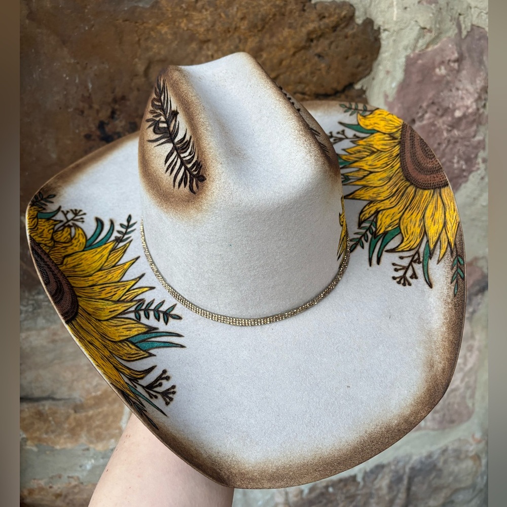 New Cody James Sunflower wool hat Sz 7 1/8